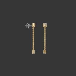 Aria Oorbellen 18kt Geel goud Diamant