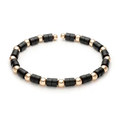 Armband 18kt Goud Titanium Onyx