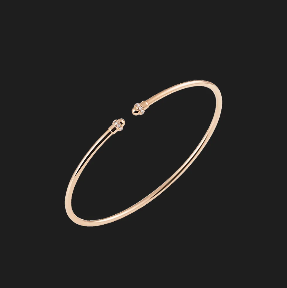 Armband 18kt Rose goud Diamant