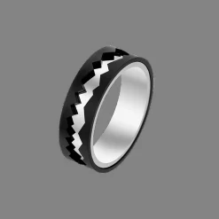 Capture In Motion Ring Witgoud & Titanium