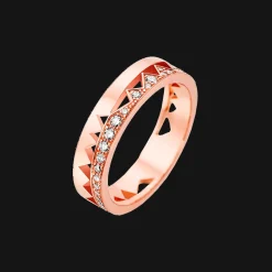 Capture Me Ring Rose goud Semi Pave