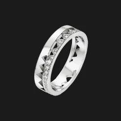 Capture Me Ring Witgoud Semi Pave