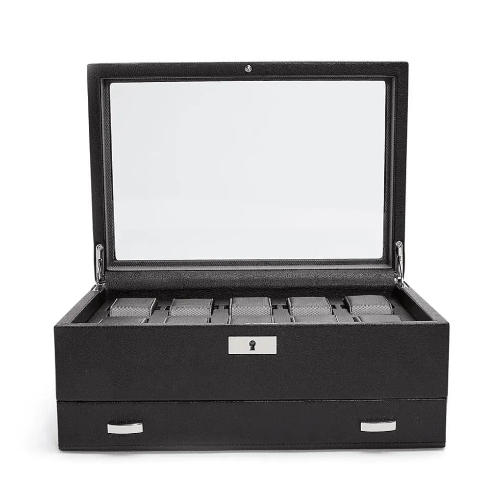 Classic 10 Piece Watch Box With Drawer