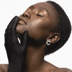 Collection Leaves and crossed Earring Gold