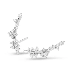 Collection White Earring Gold, Diamond
