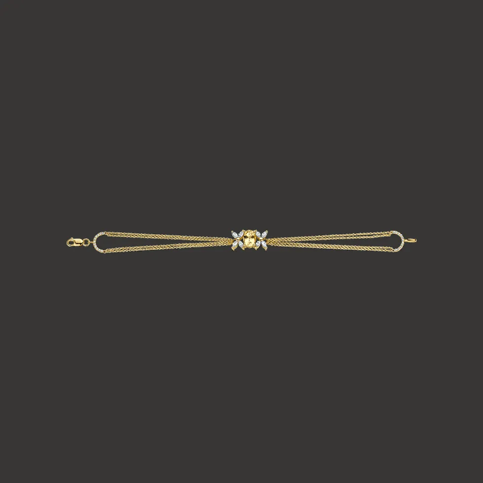 Gatsby Gala Armband 18kt Geel goud Yellow Beryl Diamant AP04 B 0023