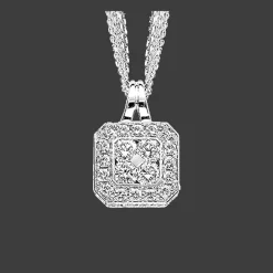 Hanger 18kt Witgoud Diamant
