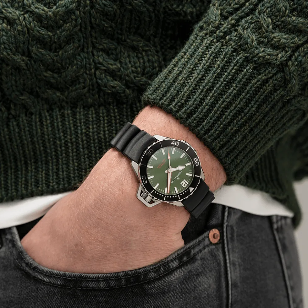 Khaki Navy Frogman Auto H77455360
