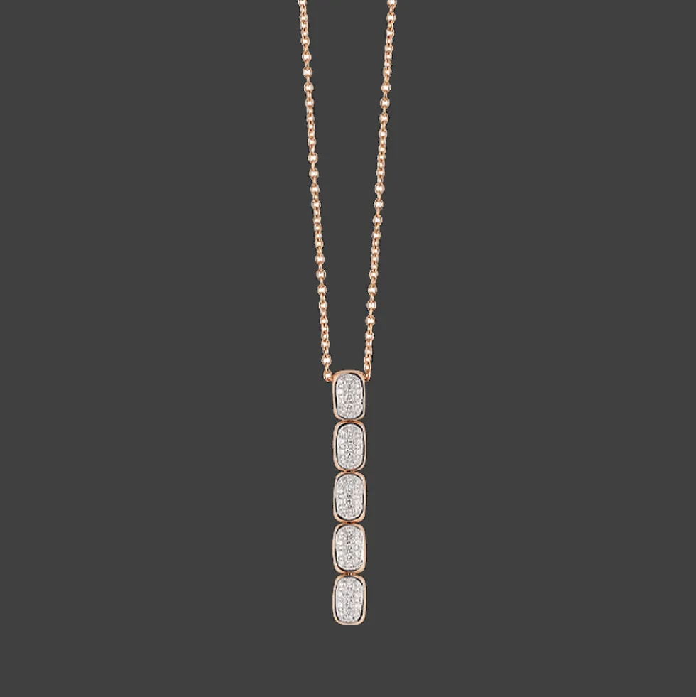 La Piazza Ketting Rose goud Diamant