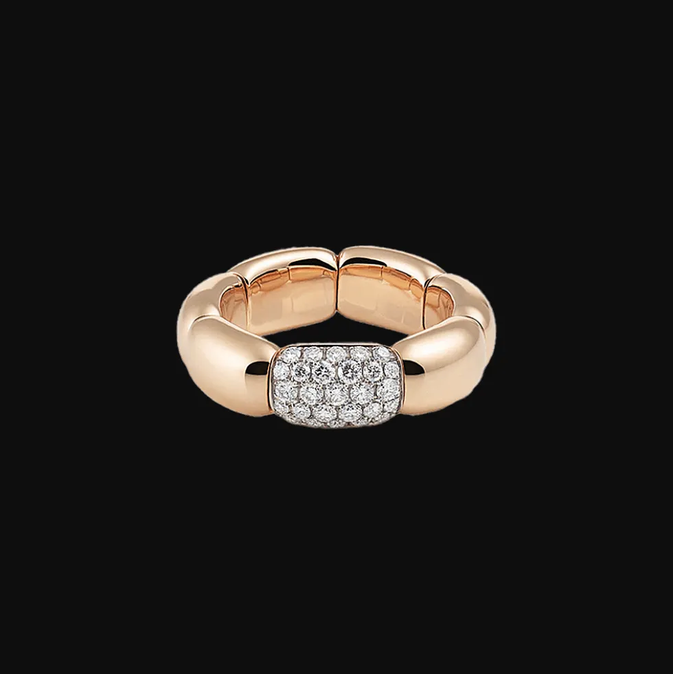 La Piazza Ring Rose goud Diamant