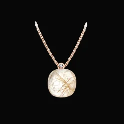Mini Sweety Halsketting Quartz Rutile Moonshine