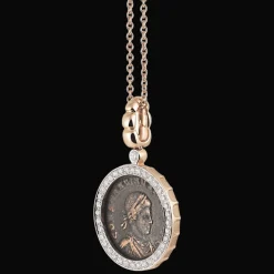 Pendant Roos Goud Diamant