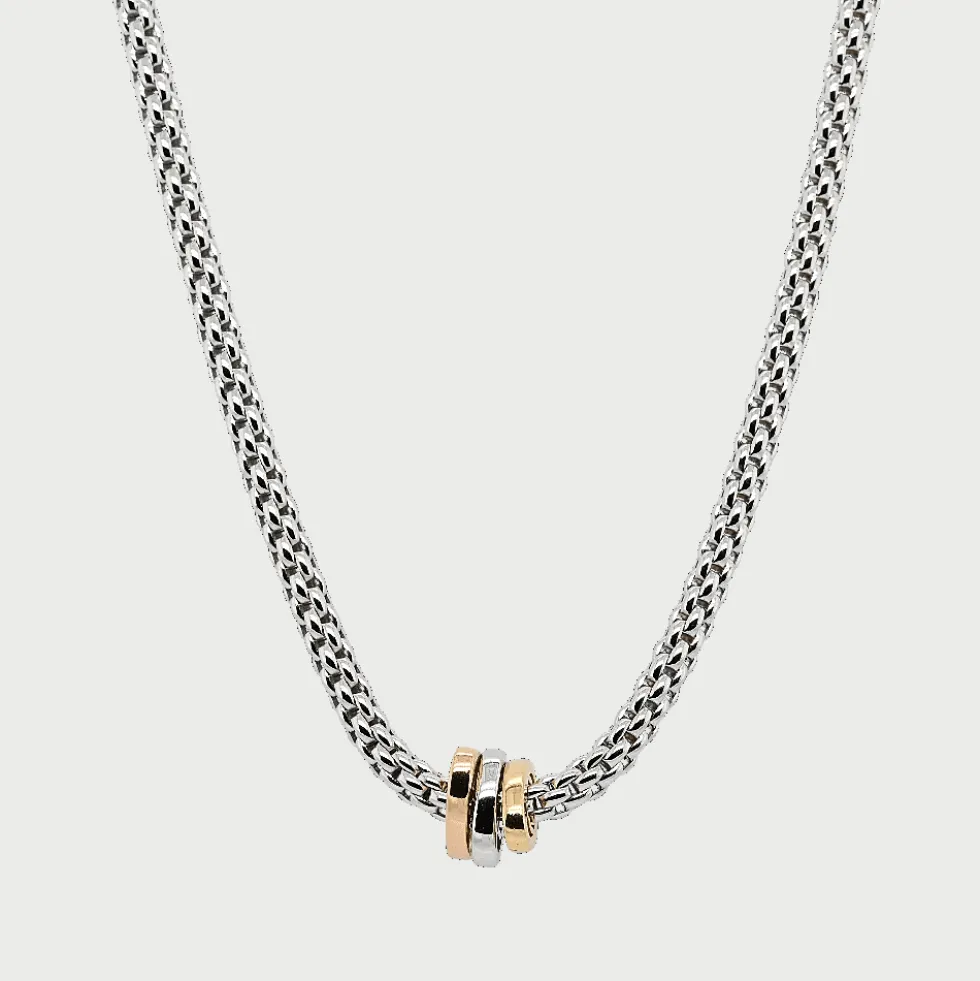 Prima Halsketting 18kt Witgoud Diamant