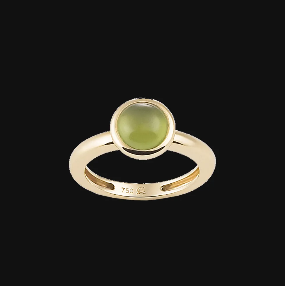 Ring 18kt Geel goud Peridot