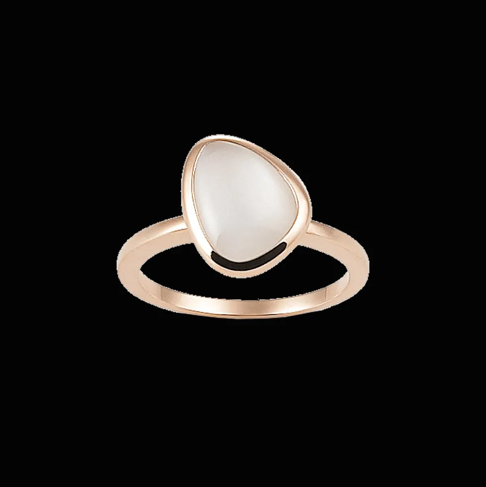 Ring 18kt Rose goud Maansteen