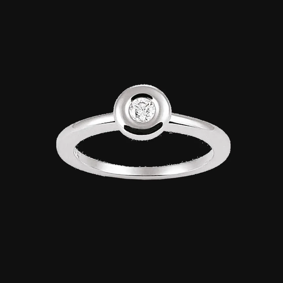 Ring 18kt Witgoud Diamant