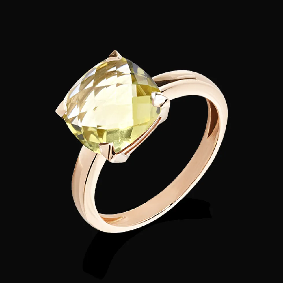 ring Poppy Blue Lemon Petit Modèl