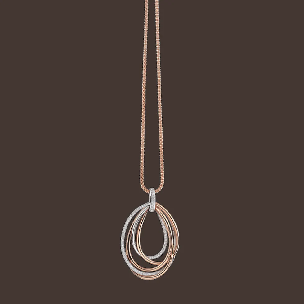 Serenata Hanger Rose goud Diamant